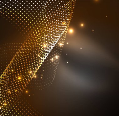 Vektör dalga parçacıklar arka plan