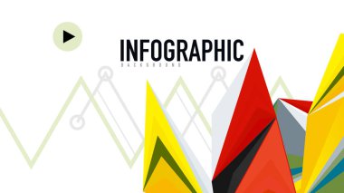 Modern üçgen sunu şablonu