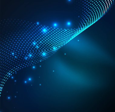 Vektör dalga parçacıklar arka plan