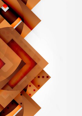 Işık Geometrik nesneyi kareler 3B alanı, arka plan