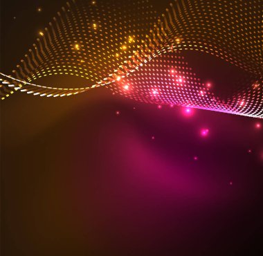 Vektör dalga parçacıklar arka plan