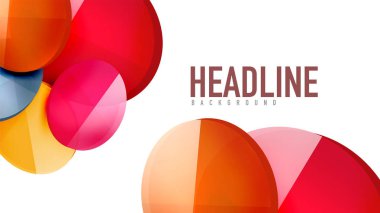 Modern geometrik sunum arka plan