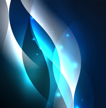 Neon ışıklı dalgalar