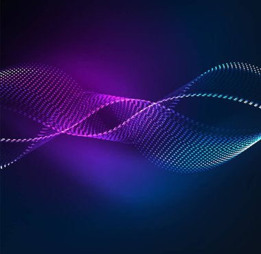 Vektör dalga parçacıklar arka plan