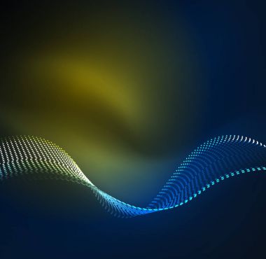 Vektör dalga parçacıklar arka plan