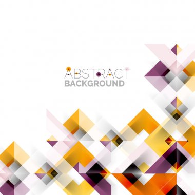 Beyaz Modern kare geometrik desen tasarım