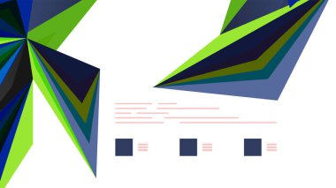 Modern üçgen sunu şablonu