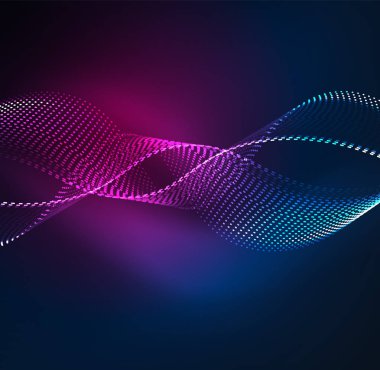 Vektör dalga parçacıklar arka plan