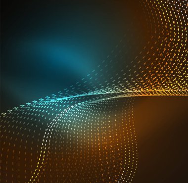 Vektör dalga parçacıklar arka plan