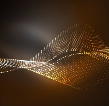 Vektör dalga parçacıklar arka plan