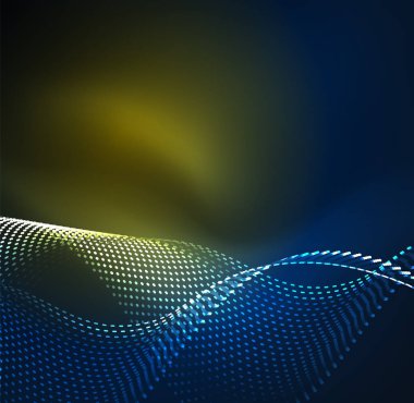 Vektör dalga parçacıklar arka plan