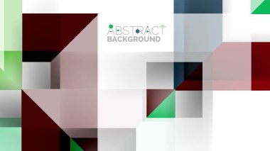 İş tanıtımı geometrik şablonu