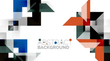 İş tanıtımı geometrik şablonu