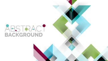 İş tanıtımı geometrik şablonu