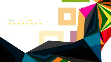 Modern üçgen sunu şablonu