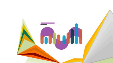 Modern üçgen sunu şablonu