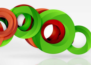 Modern 3d yüzük vektör arka plan