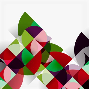 Modern geometrik arka plan daire