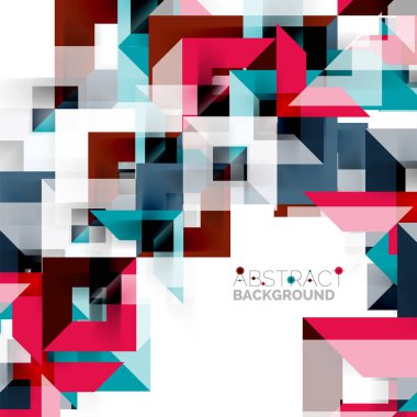 Beyaz Modern kare geometrik desen tasarım