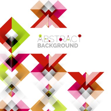 Beyaz Modern kare geometrik desen tasarım