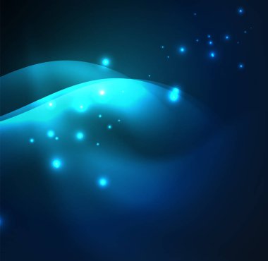 Neon ışıklı dalgalar