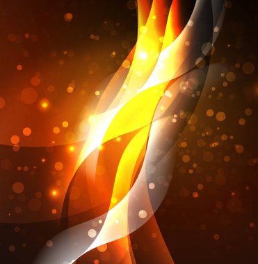 Neon ışıklı dalgalar