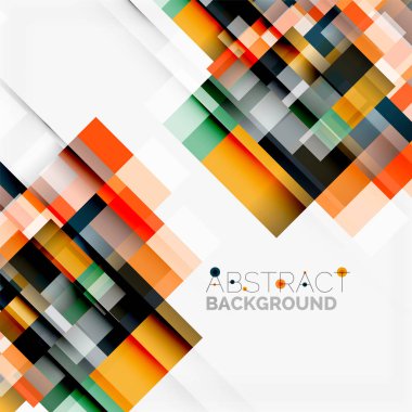 Soyut engeller şablon tasarım arka plan, beyaz, basit geometrik şekiller düz çizgiler ve dikdörtgenler