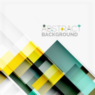 Soyut engeller şablon tasarım arka plan, beyaz, basit geometrik şekiller düz çizgiler ve dikdörtgenler