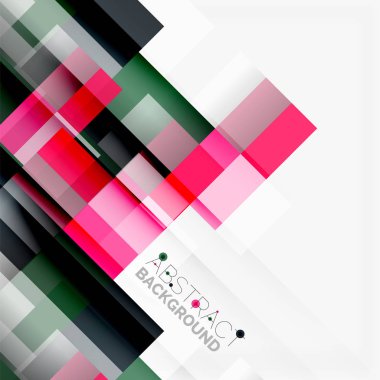 Soyut engeller şablon tasarım arka plan, beyaz, basit geometrik şekiller düz çizgiler ve dikdörtgenler