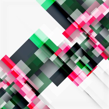 Soyut engeller şablon tasarım arka plan, beyaz, basit geometrik şekiller düz çizgiler ve dikdörtgenler