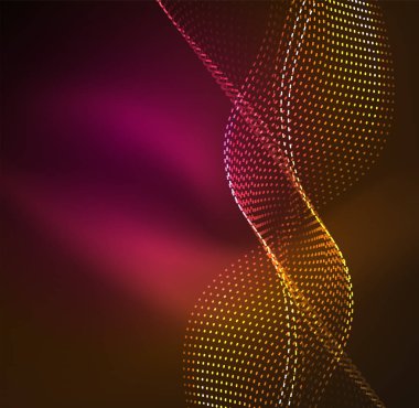 Vektör dalga parçacıklar arka plan