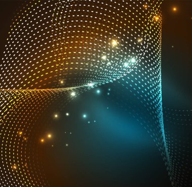 Vektör dalga parçacıklar arka plan