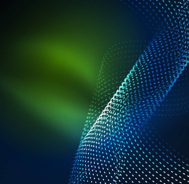 Vektör dalga parçacıklar arka plan