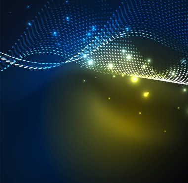 Vektör dalga parçacıklar arka plan