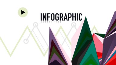 Modern üçgen sunu şablonu