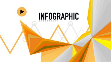 Modern üçgen sunu şablonu