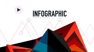 Modern üçgen sunu şablonu