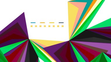 Modern üçgen sunu şablonu