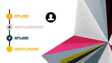 Modern üçgen sunu şablonu