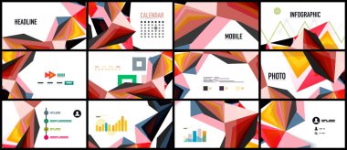 Modern üçgen sunu şablonu