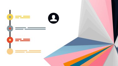 Modern üçgen sunu şablonu