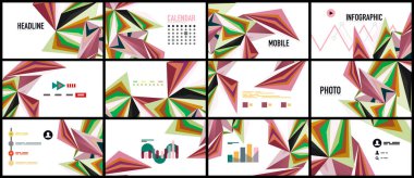 Modern üçgen sunu şablonu