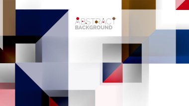 İş tanıtımı geometrik şablonu