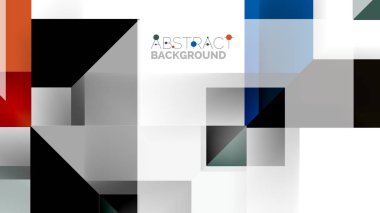 İş tanıtımı geometrik şablonu