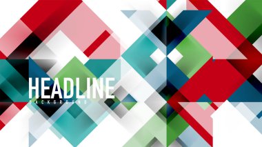 İş tanıtımı geometrik şablonu