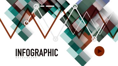 İş tanıtımı geometrik şablonu