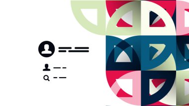 İş tanıtımı geometrik şablonu