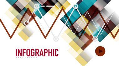 İş tanıtımı geometrik şablonu