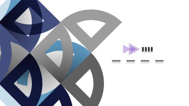 İş tanıtımı geometrik şablonu