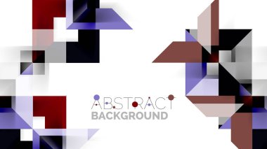 İş tanıtımı geometrik şablonu